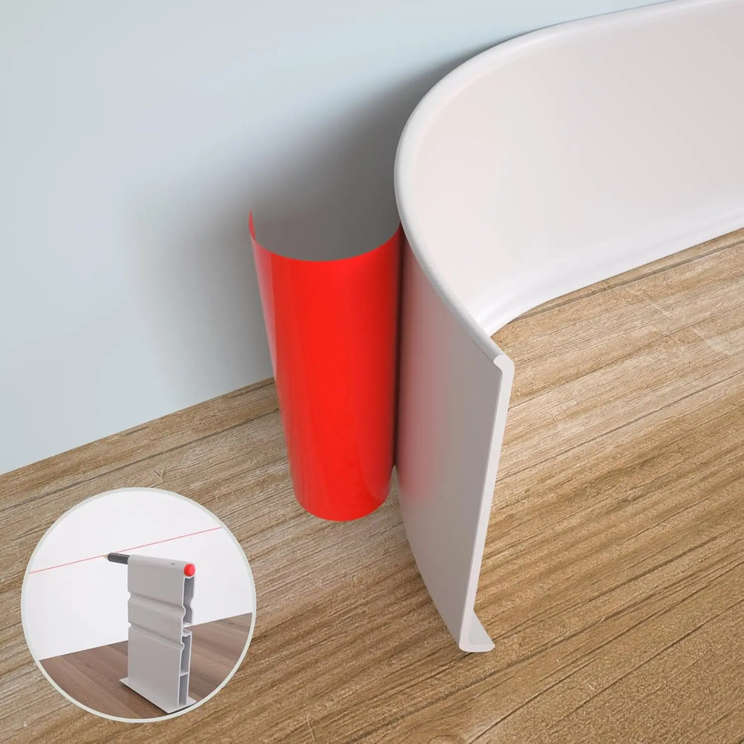Baseboard Molding Trim - Flexible Baseboard Molding Trim, 6 Inch