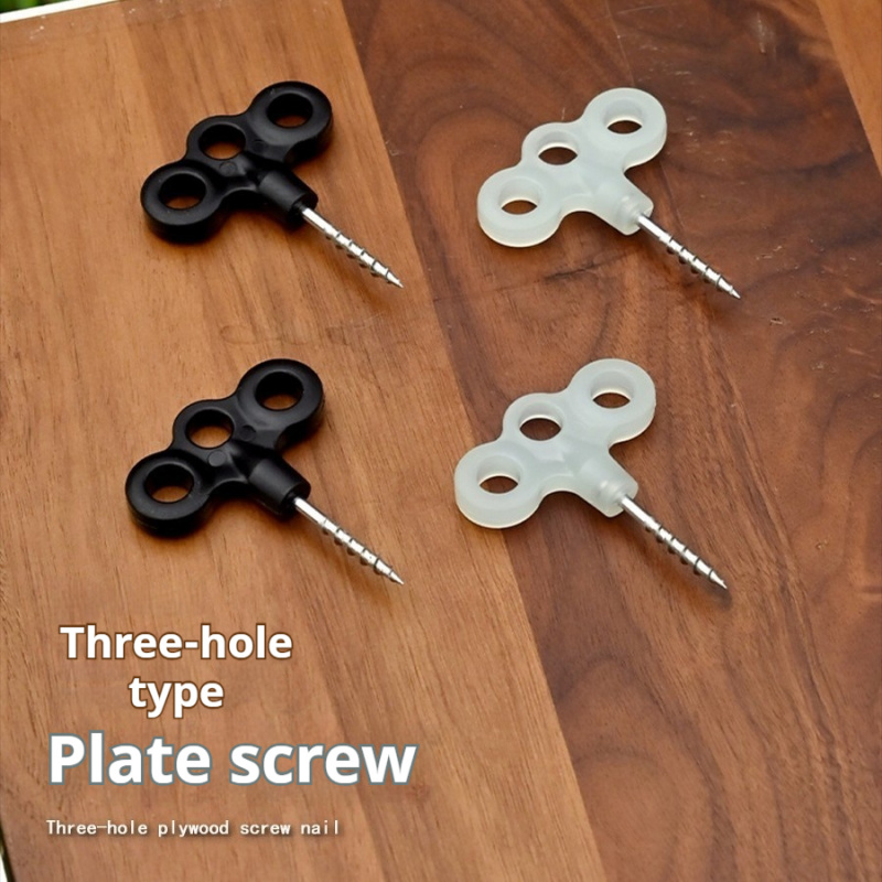 Deck Screw Stainless - 3-Hole Deck Screw Tent Nail, Plastic