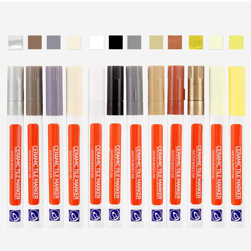 Tile Grout Repair - 12 Color White Waterproof Tile Marker
