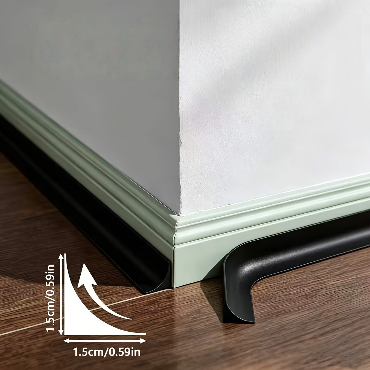 Baseboard Molding Trim - 1PC 1//3/6m Self-Adhesive Flexible Trim Strip