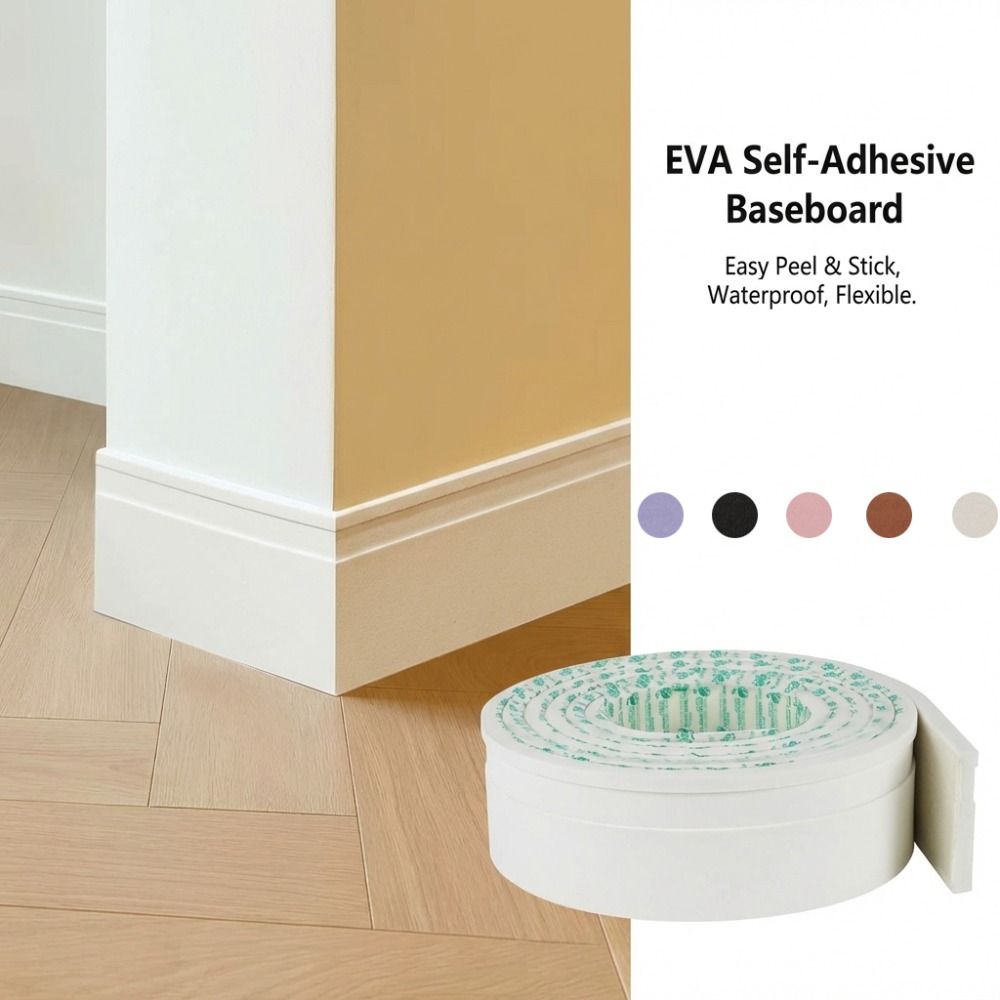 Baseboard Molding Trim - High Quality Thickened Wall Baseboard Self