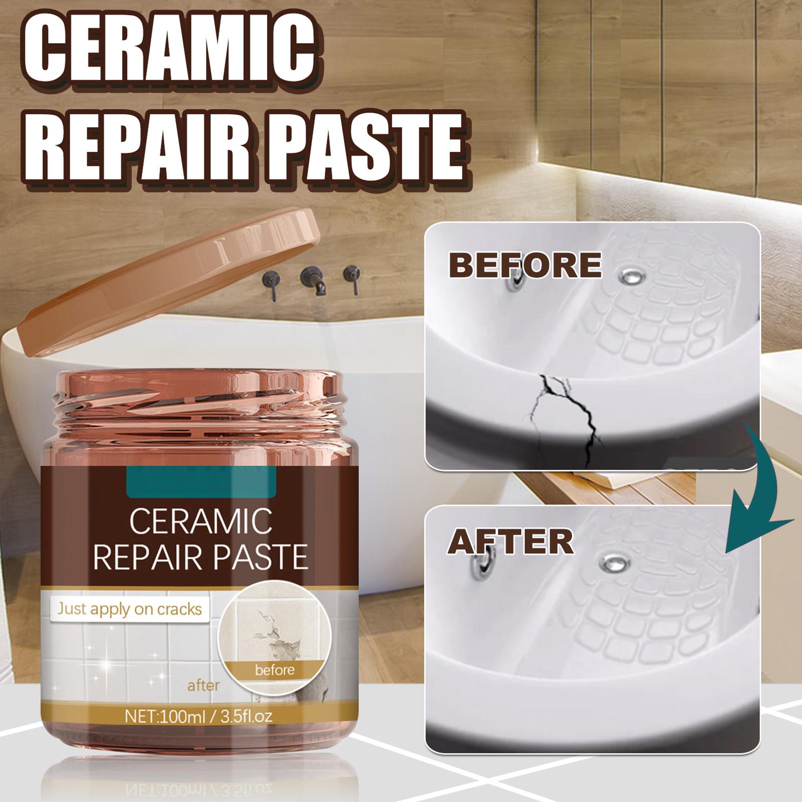 Tile Grout Repair - Bathtub Crack Repair Paste Kit Enamel