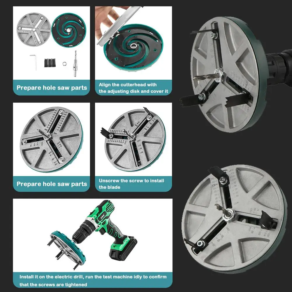 Home Improvement Center - Adjustable Hole Opener Cutting Tools 45mm-130mm