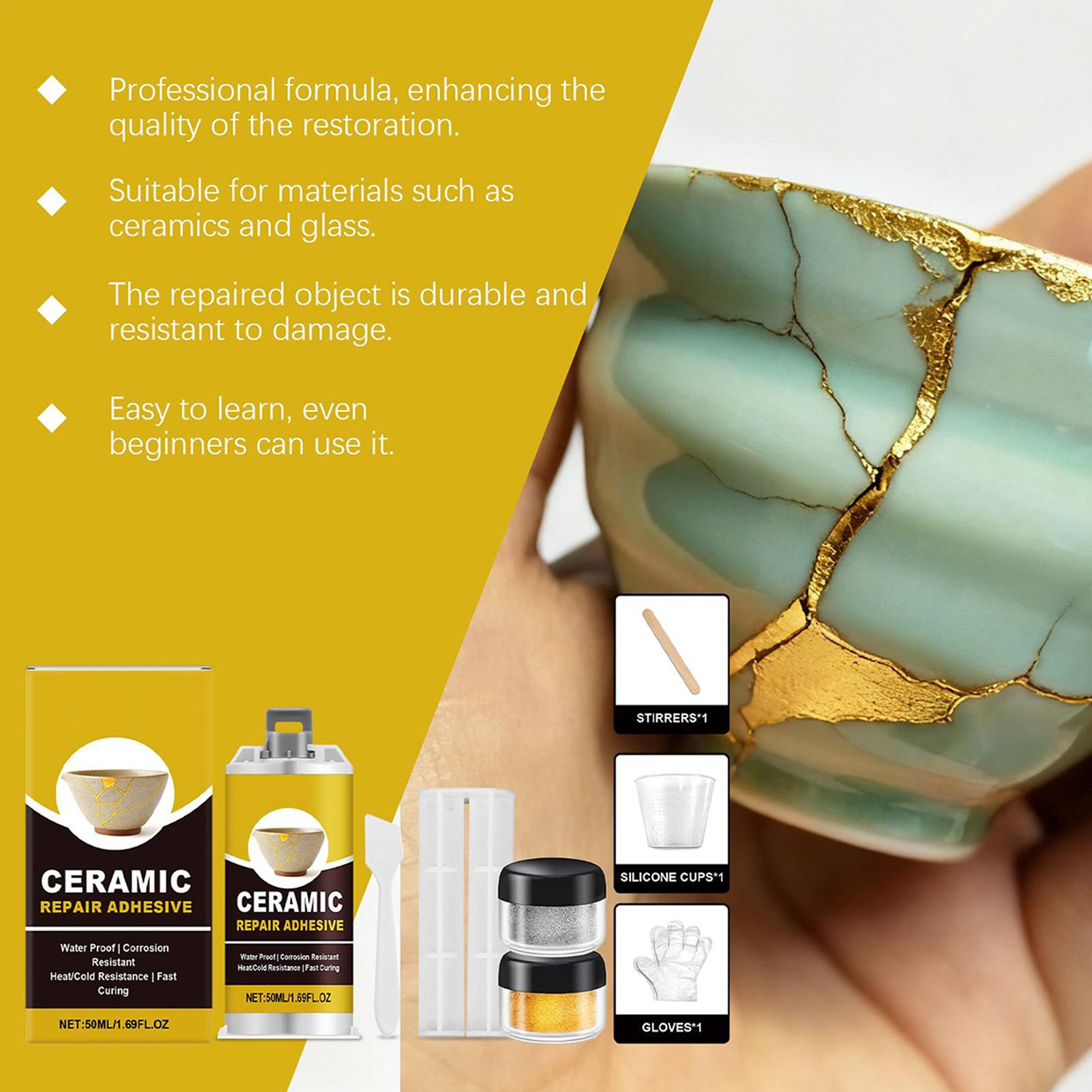 Gold Glue for Ceramics Glass S - Tile Grout Repair ulasan dan harga