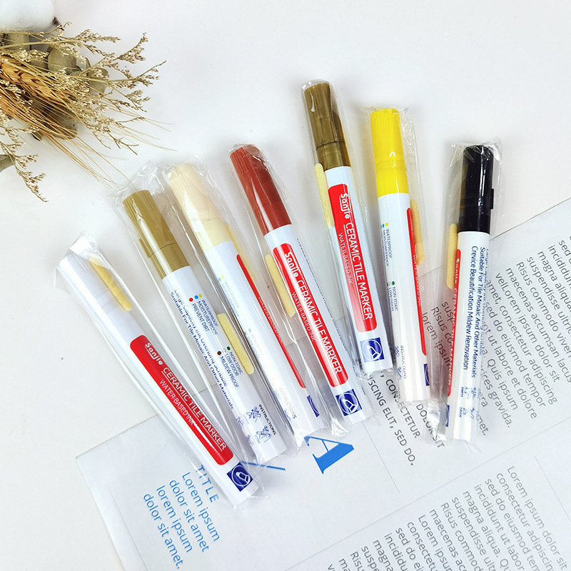 3 Pcs Waterproof White Marker  - Tile Grout Repair ulasan dan harga