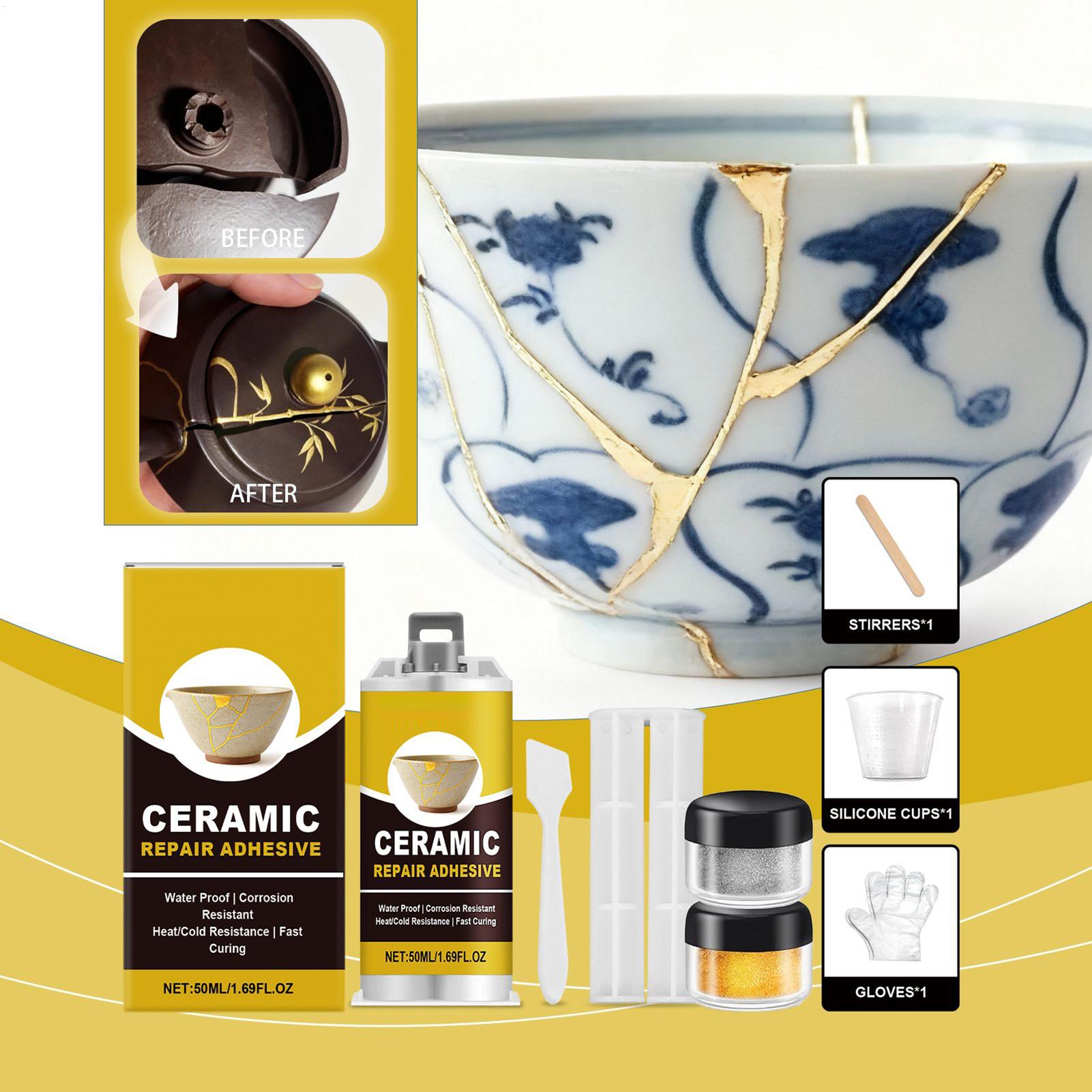Porcelaine Repair Kit Gold Cer - Tile Grout Repair ulasan dan harga
