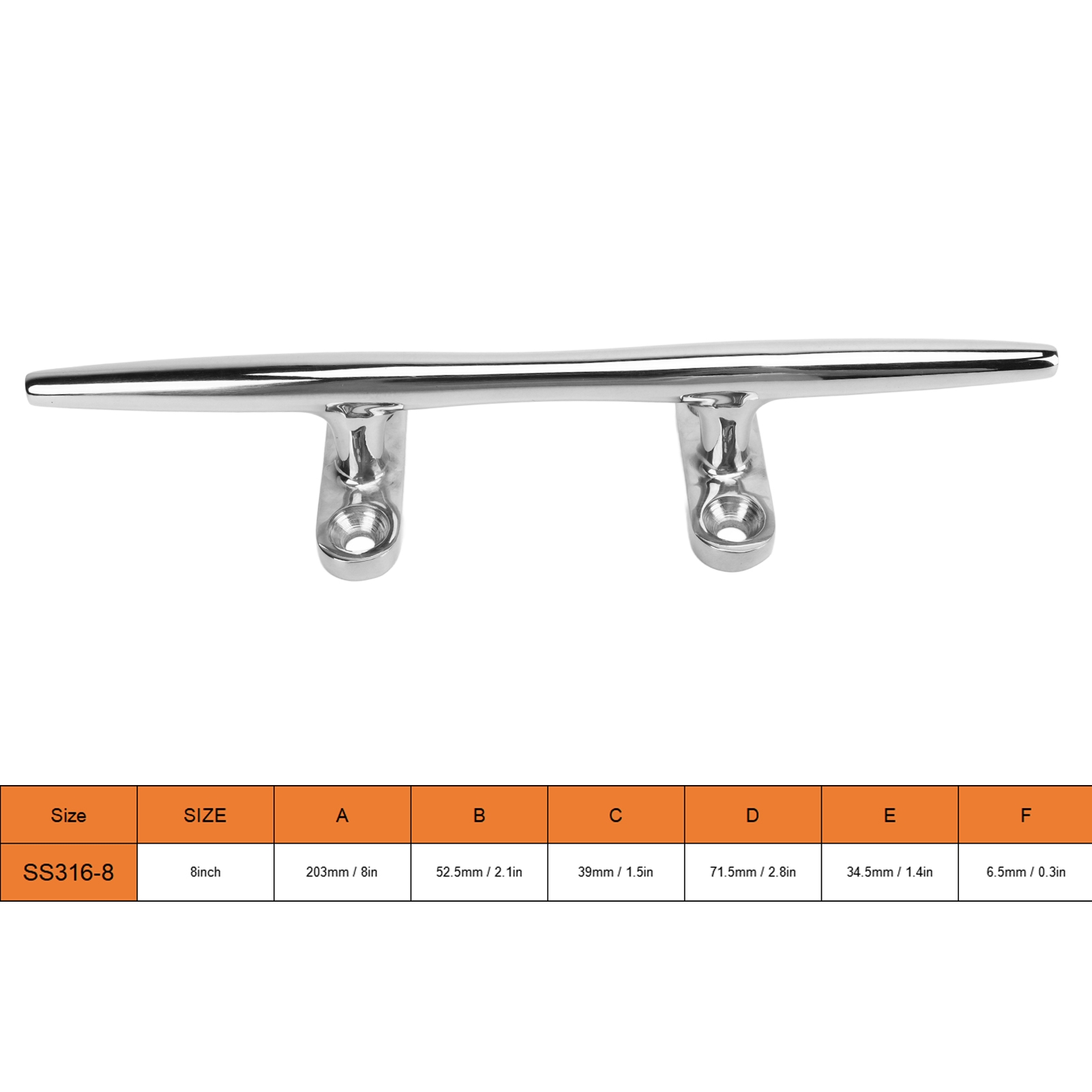 Boat Cleat Open Base Heavy Dut - Deck Screw Stainless ulasan dan harga
