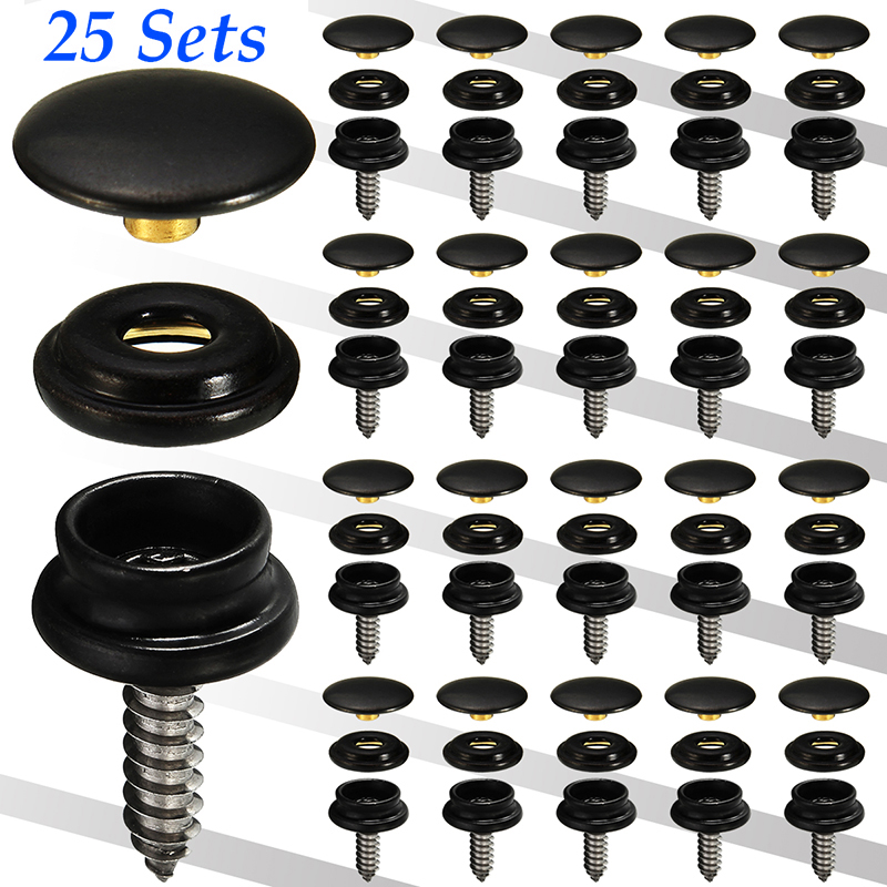75pcs/set Snap Fastener Button - Home Improvement Retail ulasan dan harga