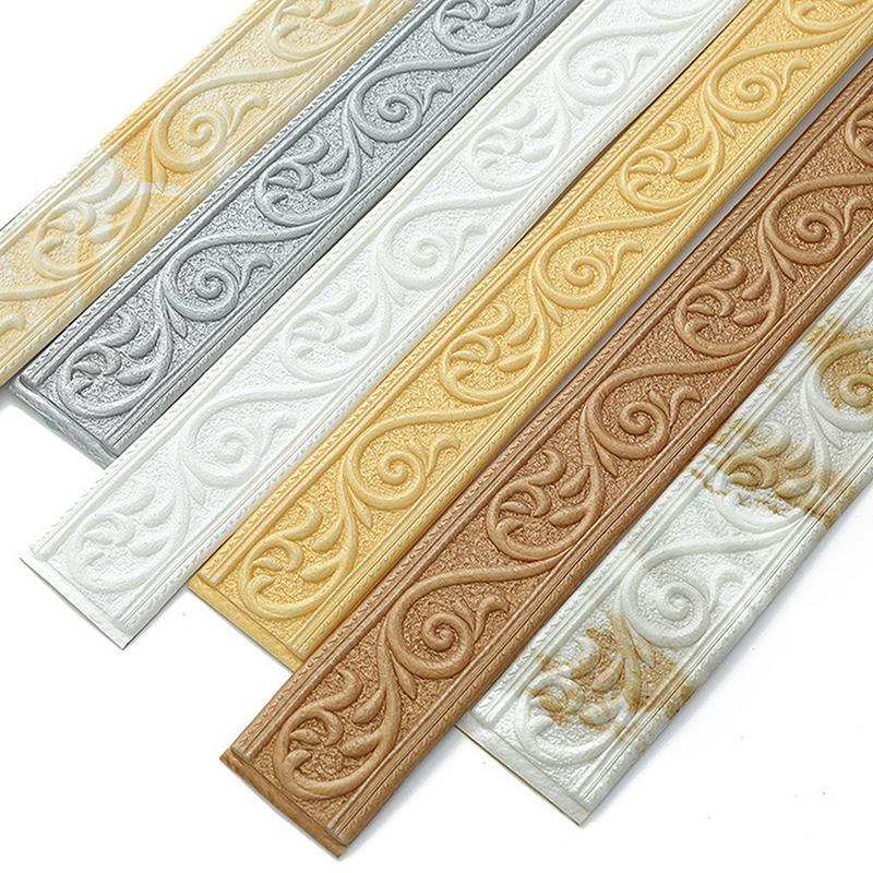 230cm 3D Embossed Foam Wall De - Baseboard Molding Trim ulasan dan harga