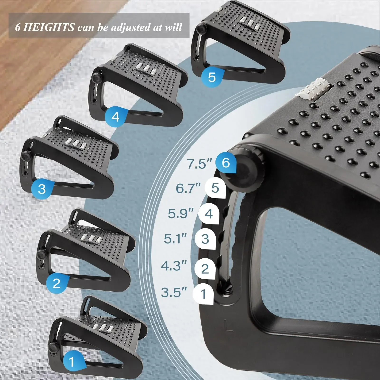 Adjustable Desk-Side Footrest  - Home Improvement Retail ulasan dan harga